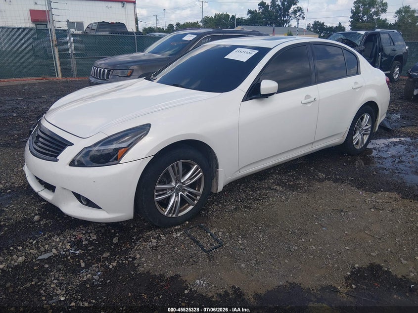 2013 Infiniti G VIN JN1CV6AR3DM768779 IAAI salvage auction — RIGHT FRONT, Salvage (Ohio), sold $25 on 2026-07-22 (photo 2)