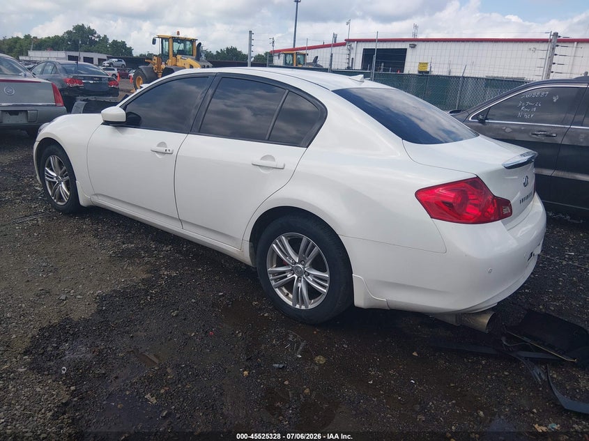 2013 Infiniti G VIN JN1CV6AR3DM768779 IAAI salvage auction — RIGHT FRONT, Salvage (Ohio), sold $25 on 2026-07-22 (photo 3)