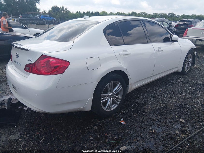 2013 Infiniti G VIN JN1CV6AR3DM768779 IAAI salvage auction — RIGHT FRONT, Salvage (Ohio), sold $25 on 2026-07-22 (photo 4)