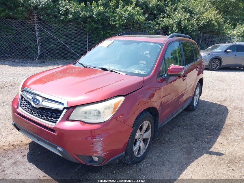 2014 Subaru Forester VIN JF2SJAPC2EH403922 IAAI salvage auction — NORMAL WEAR, Clear (Pennsylvania), sold $2,125 on 2026-07-17 (photo 2)