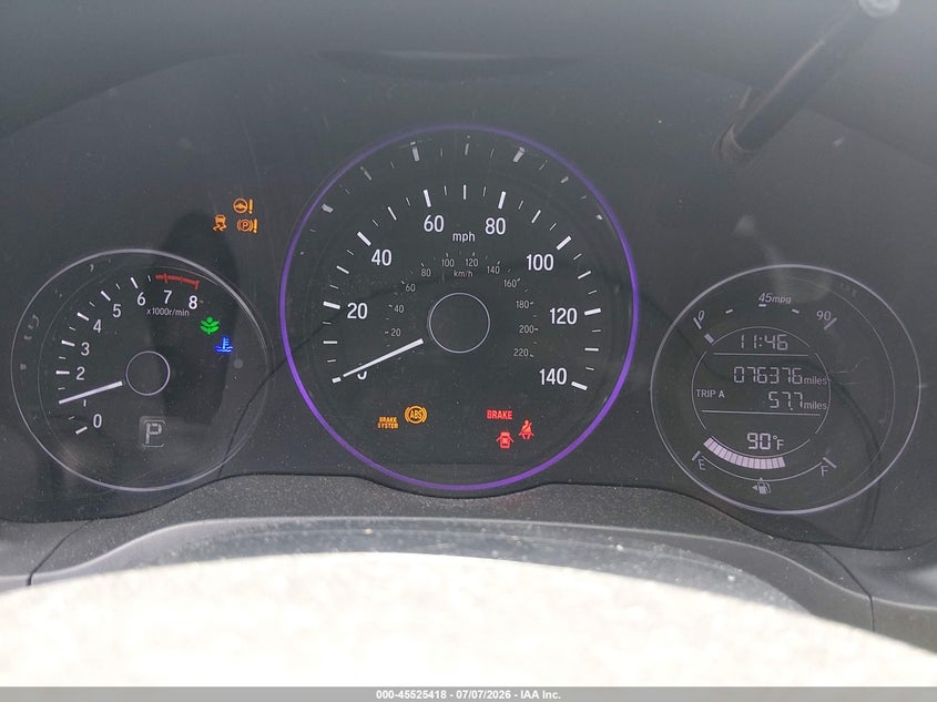 2019 Honda Hr-v VIN 3CZRU5H15KM725478 IAAI salvage auction — REAR END, Clear (South Carolina), sold $4,250 on 2026-07-26 (photo 7)