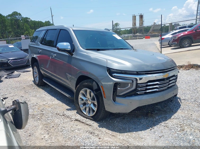 2025 Chevrolet Tahoe VIN 1GNS5SRD1SR413823 IAAI salvage auction — LEFT FRONT, Salvage (Mississippi), sold $23,000 on 2026-07-30 (photo 1)