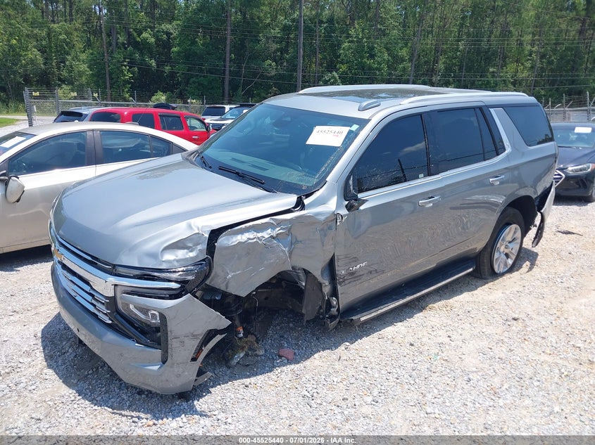 2025 Chevrolet Tahoe VIN 1GNS5SRD1SR413823 IAAI salvage auction — LEFT FRONT, Salvage (Mississippi), sold $23,000 on 2026-07-30 (photo 2)