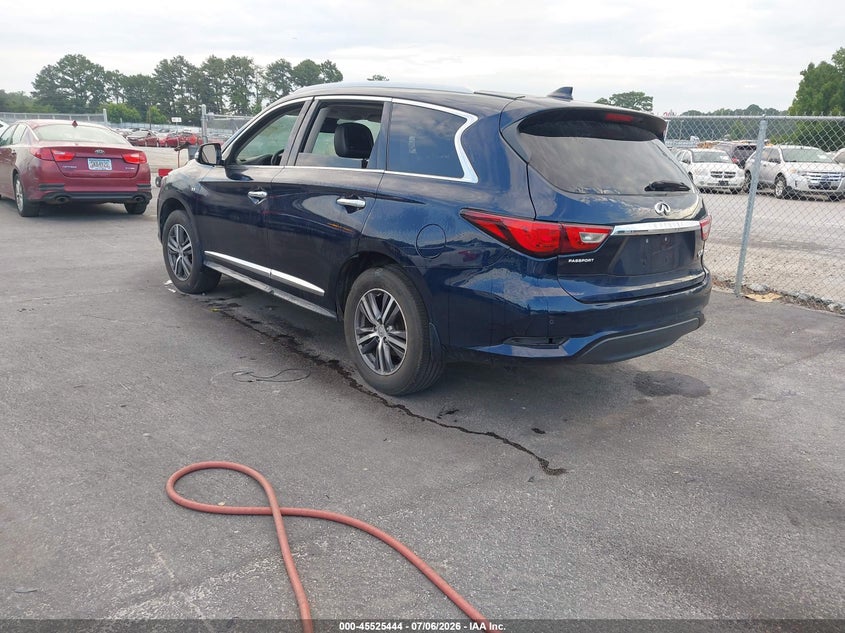 2017 Infiniti Qx60 VIN 5N1DL0MM6HC560777 IAAI salvage auction — NORMAL WEAR, Clear (Georgia), sold $1,900 on 2026-07-26 (photo 3)
