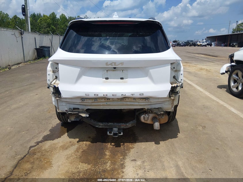 2022 Kia Sorento VIN 5XYRK4LF8NG098687 IAAI salvage auction — REAR END, Salvage (Mississippi), sold $8,000 on 2026-08-30 (photo 6)