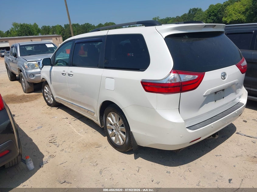 2015 Toyota Sienna VIN 5TDDK3DC4FS107270 IAAI salvage auction — FRONT END, Salvage (North Carolina), sold $2,650 on 2026-08-02 (photo 3)
