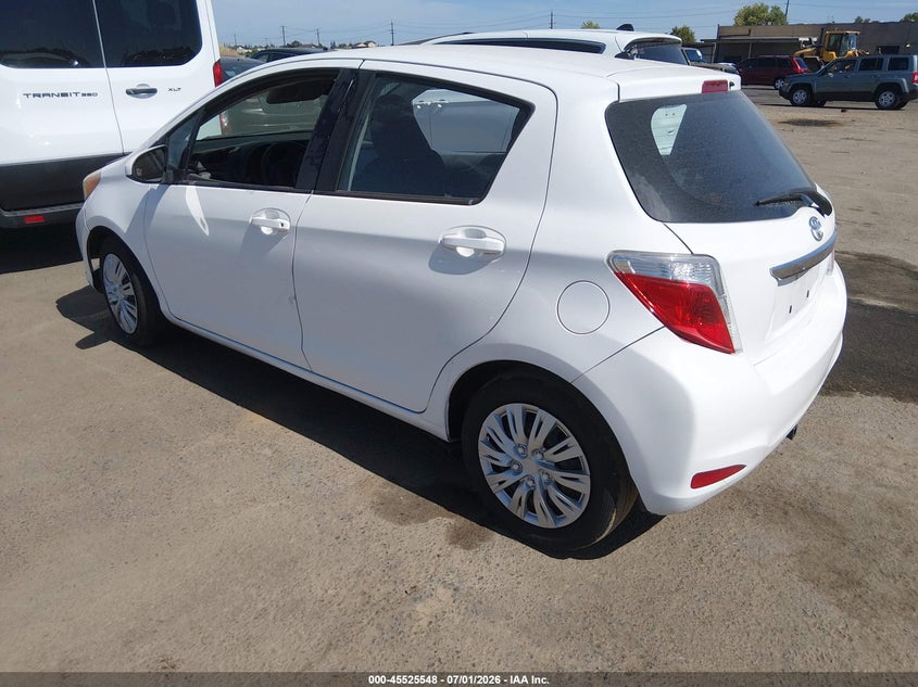 2014 Toyota Yaris VIN VNKKTUD30EA011424 IAAI salvage auction — RIGHT SIDE, Salvage (Arizona), sold $2,100 on 2026-07-15 (photo 3)