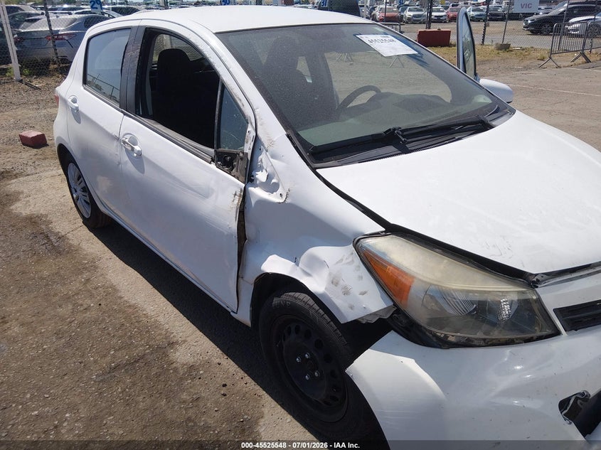 2014 Toyota Yaris VIN VNKKTUD30EA011424 IAAI salvage auction — RIGHT SIDE, Salvage (Arizona), sold $2,100 on 2026-07-15 (photo 6)