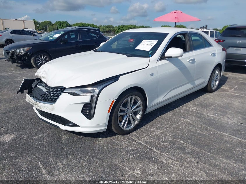 2026 Cadillac Ct4 VIN 1G6DA5RK1T0109641 IAAI salvage auction — FRONT END, Clear (Florida), sold $13,250 on 2026-07-08 (photo 2)