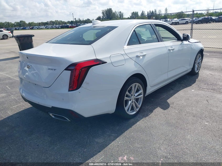 2026 Cadillac Ct4 VIN 1G6DA5RK1T0109641 IAAI salvage auction — FRONT END, Clear (Florida), sold $13,250 on 2026-07-08 (photo 4)