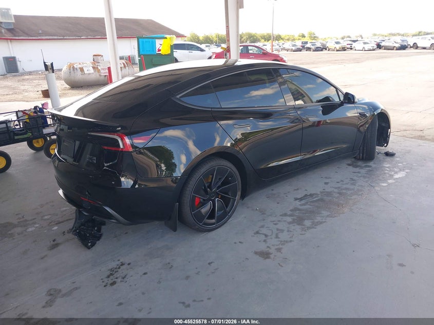 2026 Tesla Model 3 VIN 5YJ3E1ETXTF127724 IAAI salvage auction — FRONT END, Rebuildable (Florida), sold $18,300 on 2026-07-12 (photo 4)