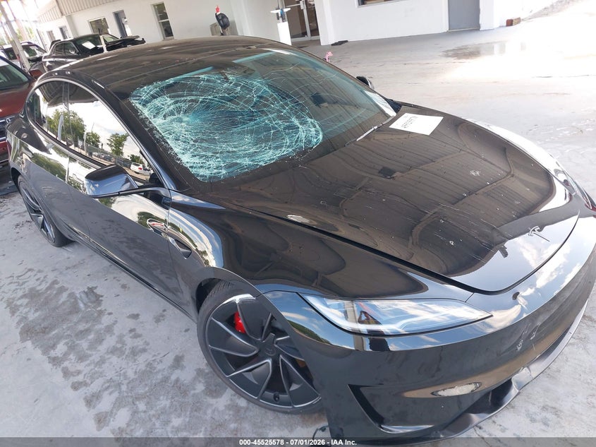 2026 Tesla Model 3 VIN 5YJ3E1ETXTF127724 IAAI salvage auction — FRONT END, Rebuildable (Florida), sold $18,300 on 2026-07-12 (photo 6)