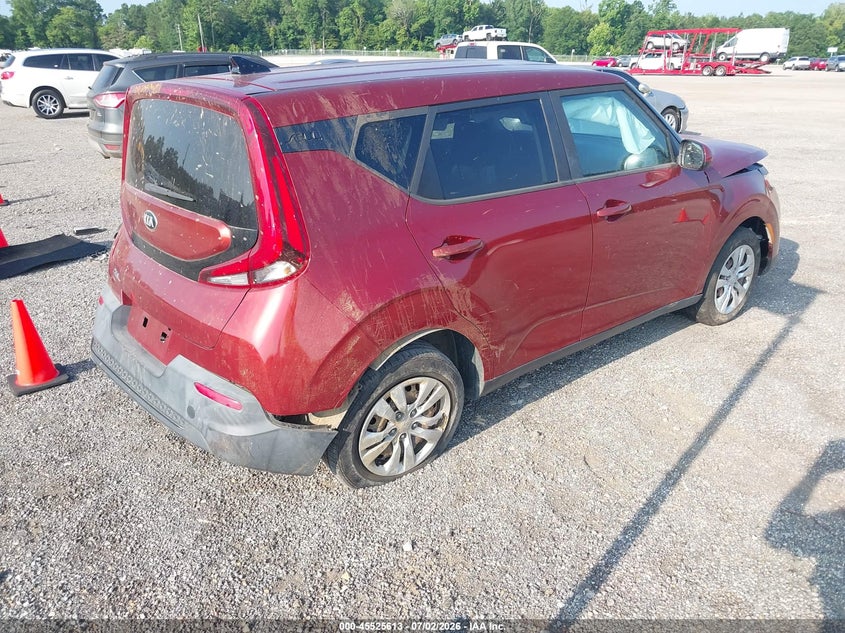 2020 Kia Soul VIN KNDJ23AU5L7096561 IAAI salvage auction — NORMAL WEAR, Clear (Alabama), sold $1,325 on 2026-07-29 (photo 4)