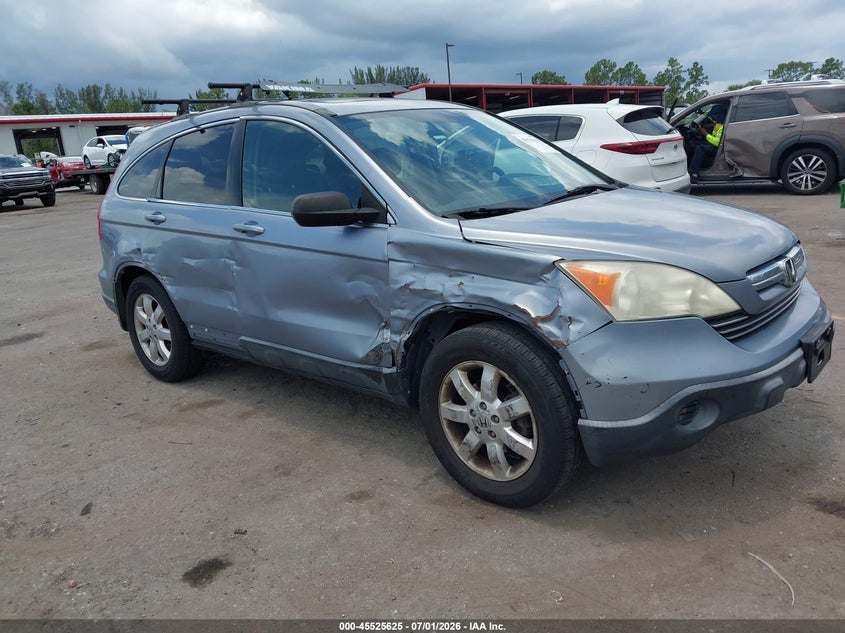 2007 Honda Cr-v VIN JHLRE48707C078968 IAAI salvage auction — RIGHT SIDE, Rebuildable (Florida), sold $1,100 on 2026-07-13 (photo 1)