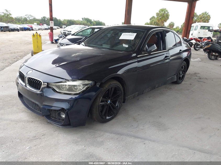 2017 BMW 3 series VIN WBA8B9G39HNU53966 IAAI salvage auction — NORMAL WEAR, Clear (Florida), sold $1,925 on 2026-07-28 (photo 2)