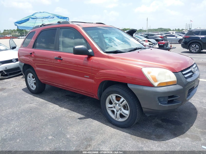 2006 Kia Sportage VIN KNDJE723467155415 IAAI salvage auction — REAR END, Rebuildable (Florida), sold $575 on 2026-07-23 (photo 1)