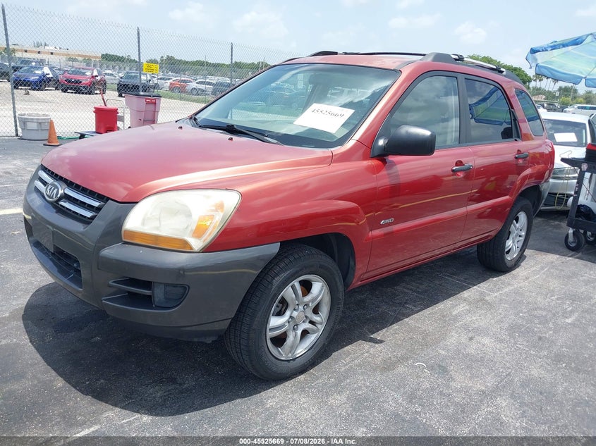 2006 Kia Sportage VIN KNDJE723467155415 IAAI salvage auction — REAR END, Rebuildable (Florida), sold $575 on 2026-07-23 (photo 2)