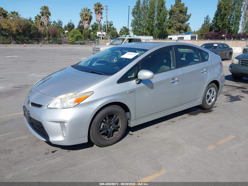 2013 Toyota Prius VIN JTDKN3DU3D5636199 IAAI salvage auction — NORMAL WEAR, Clear - Dealer Only (California), sold $3,150 on 2026-07-13 (photo 2)