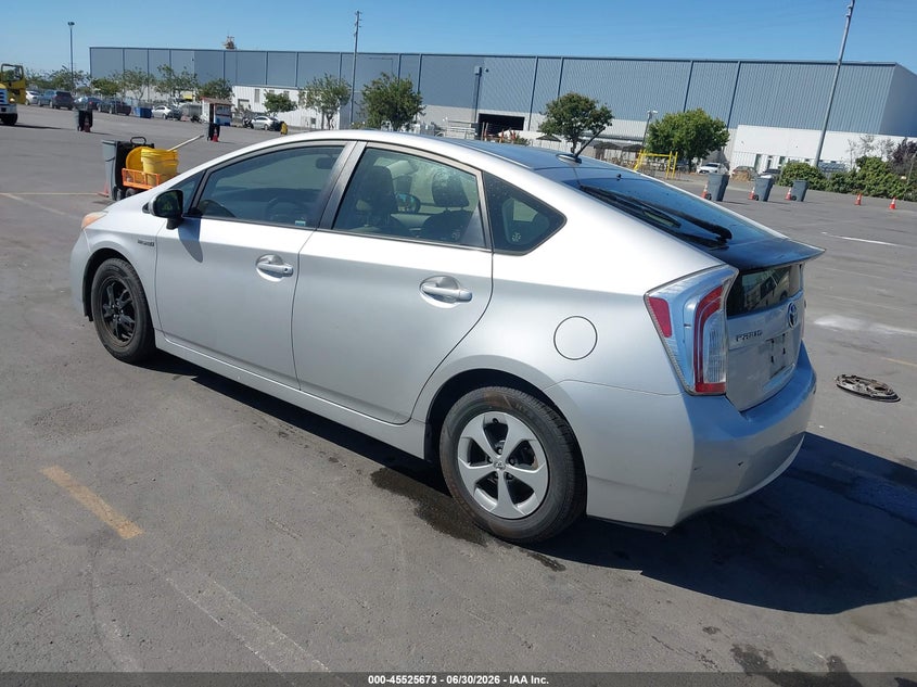 2013 Toyota Prius VIN JTDKN3DU3D5636199 IAAI salvage auction — NORMAL WEAR, Clear - Dealer Only (California), sold $3,150 on 2026-07-13 (photo 3)