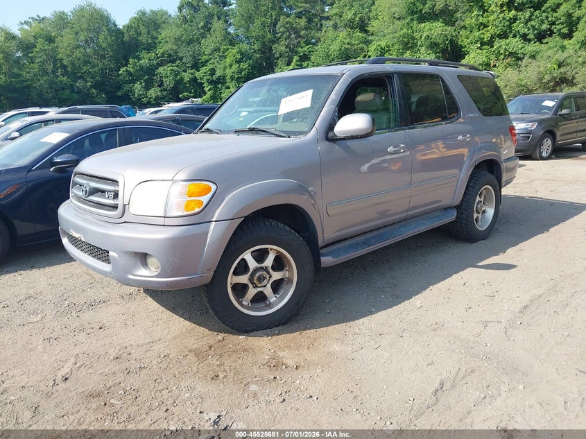2001 Toyota Sequoia VIN 5TDBT48A21S008006 IAAI salvage auction — NORMAL WEAR, Clear (Massachusetts), sold $225 on 2026-07-14 (photo 2)