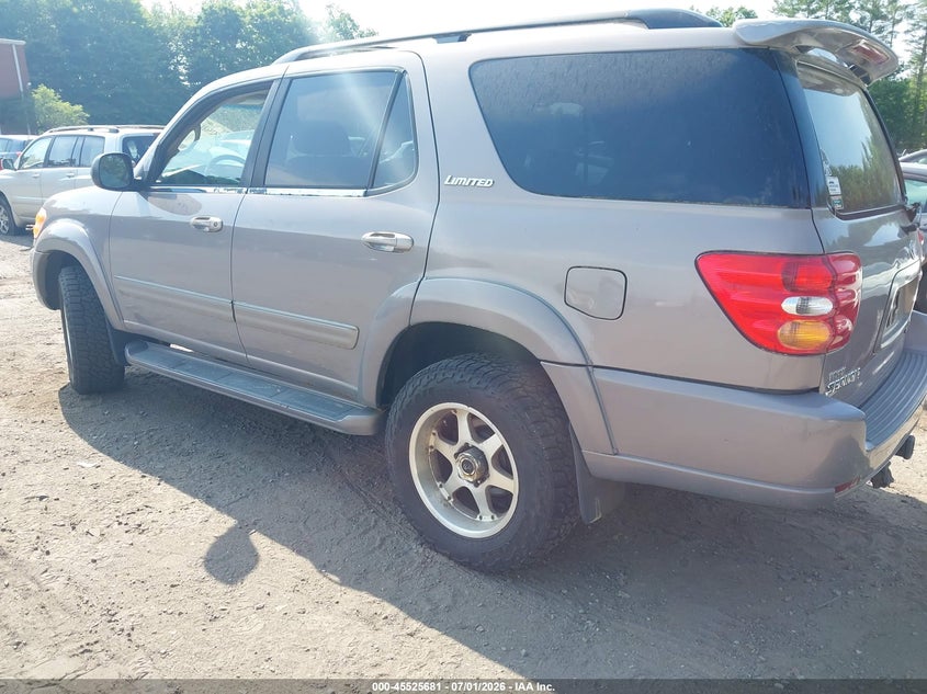 2001 Toyota Sequoia VIN 5TDBT48A21S008006 IAAI salvage auction — NORMAL WEAR, Clear (Massachusetts), sold $225 on 2026-07-14 (photo 3)