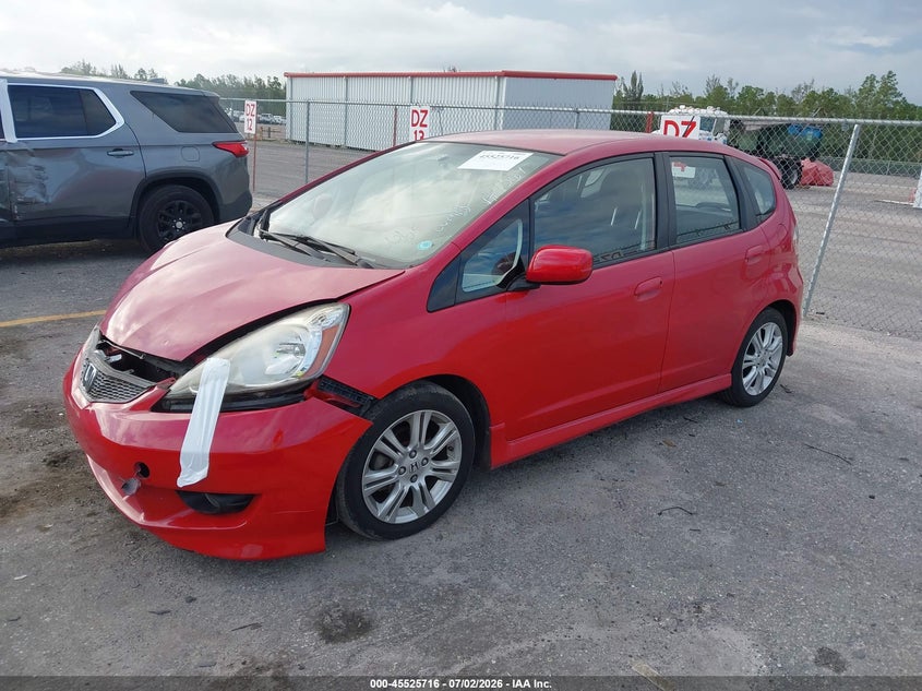 2009 Honda Fit VIN JHMGE88499S014369 IAAI salvage auction — FRONT END, Rebuildable (Florida), sold $1,600 on 2026-07-29 (photo 2)