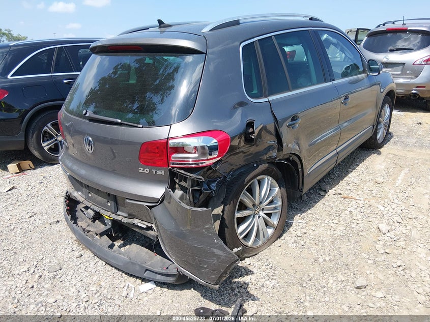 2012 Volkswagen Tiguan VIN WVGAV7AX5CW004519 IAAI salvage auction — LEFT REAR, Clear (Tennessee), sold $1,100 on 2026-08-13 (photo 6)