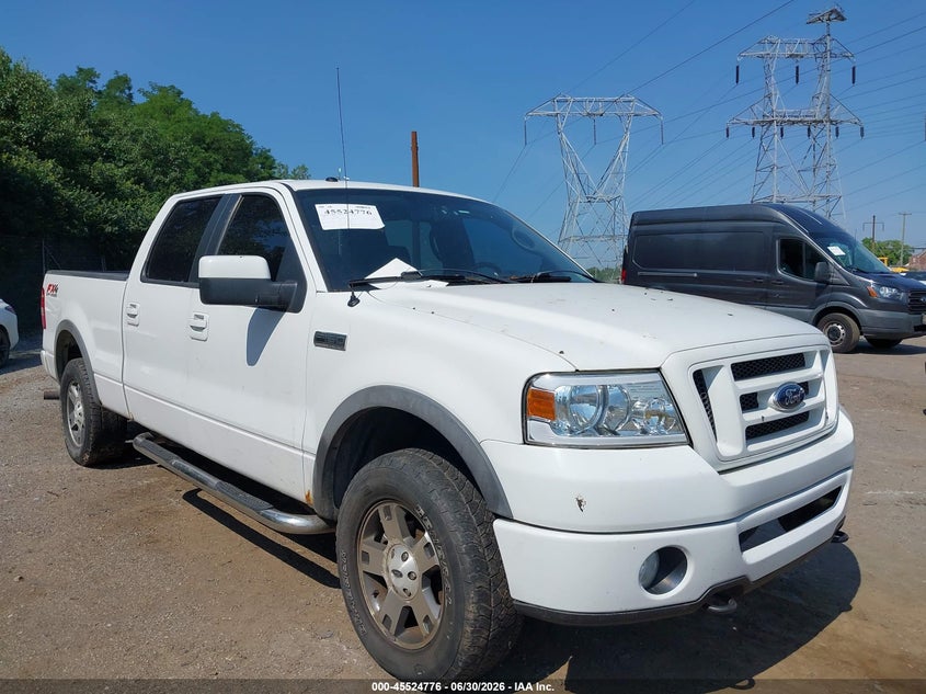 2008 Ford F-150 VIN 1FTPW14518FA12966 IAAI salvage auction — NORMAL WEAR, Clear (Pennsylvania), sold $1,425 on 2026-07-22 (photo 1)