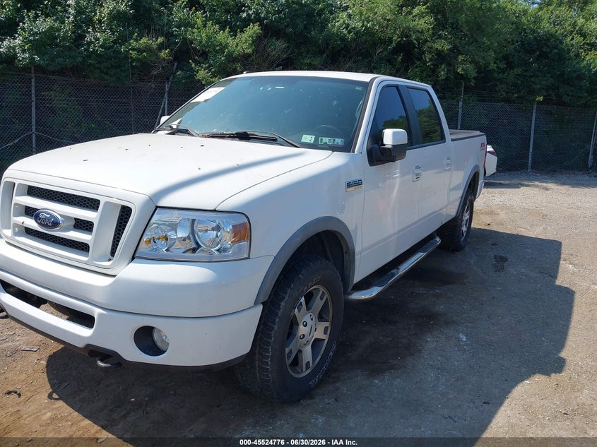 2008 Ford F-150 VIN 1FTPW14518FA12966 IAAI salvage auction — NORMAL WEAR, Clear (Pennsylvania), sold $1,425 on 2026-07-22 (photo 2)