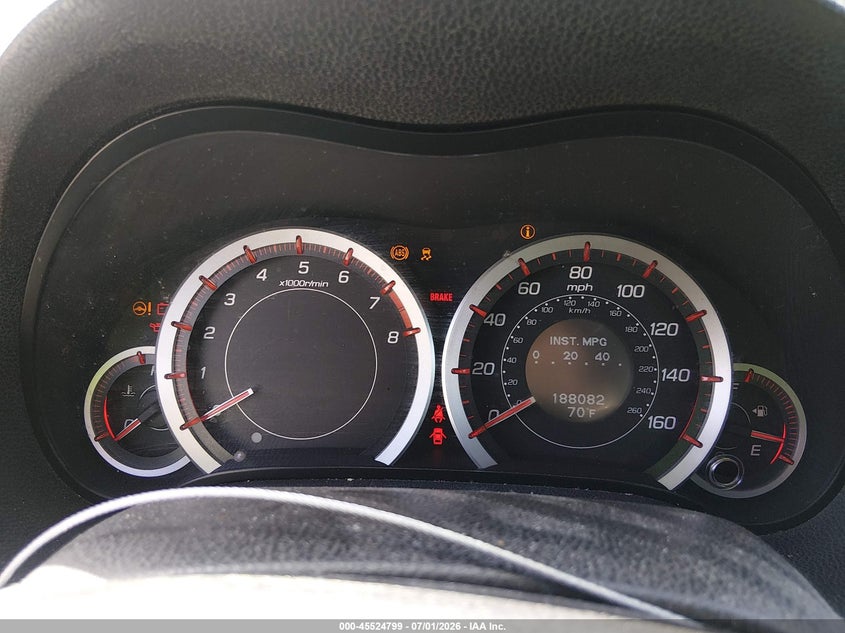 2012 Acura Tsx VIN JH4CU2E86CC005295 IAAI salvage auction — NORMAL WEAR, Clear - Dealer Only (California), sold $1,650 on 2026-07-13 (photo 7)