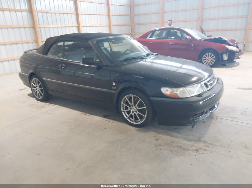 2000 Saab 9-3 VIN YS3DP75G6Y7007476 IAAI salvage auction — NORMAL WEAR, Clear (Pennsylvania), sold $250 on 2026-07-08 (photo 1)