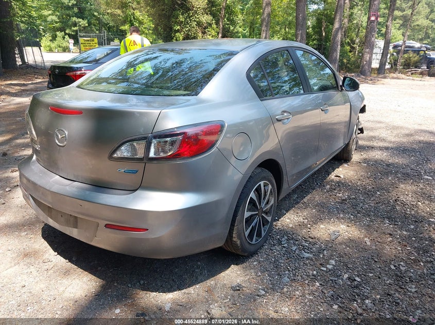 2013 Mazda 3 VIN JM1BL1U72D1757138 IAAI salvage auction — RIGHT FRONT, Clear (Virginia), sold $350 on 2026-07-28 (photo 4)