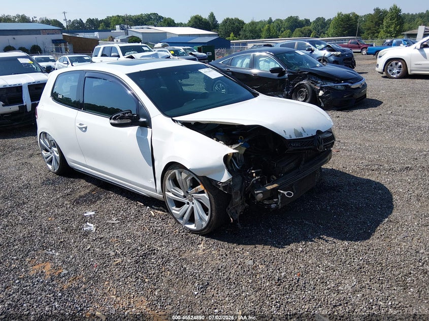 2012 Volkswagen Gti VIN WVWFD7AJ0CW235787 IAAI salvage auction — FRONT & REAR, Salvage (South Carolina), sold $25 on 2026-07-28 (photo 1)