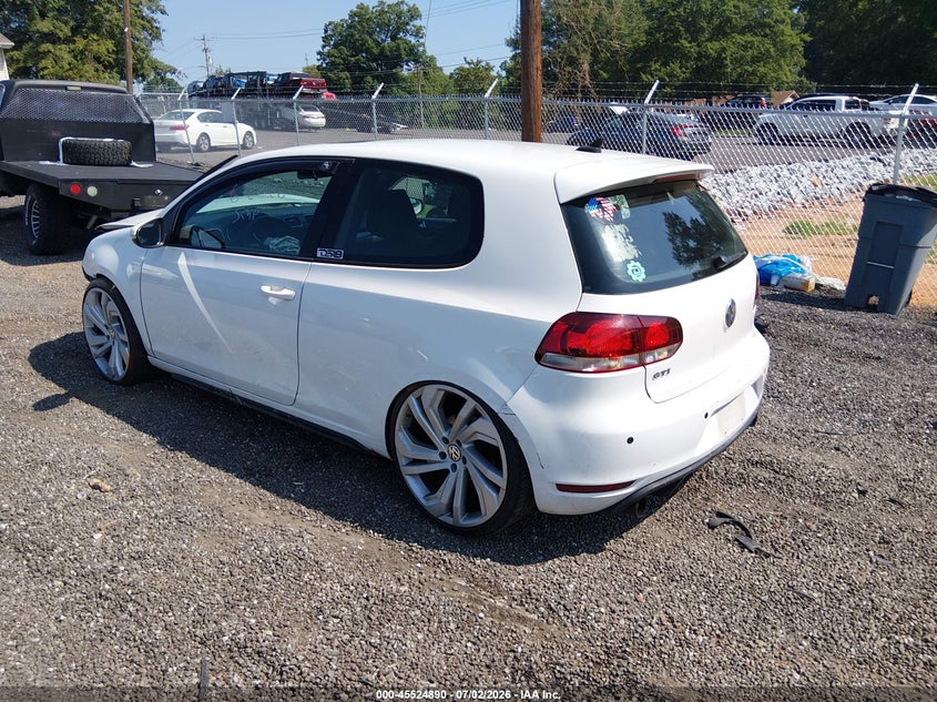 2012 Volkswagen Gti VIN WVWFD7AJ0CW235787 IAAI salvage auction — FRONT & REAR, Salvage (South Carolina), sold $25 on 2026-07-28 (photo 3)