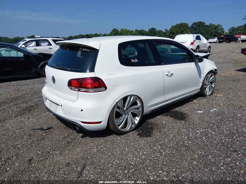 2012 Volkswagen Gti VIN WVWFD7AJ0CW235787 IAAI salvage auction — FRONT & REAR, Salvage (South Carolina), sold $25 on 2026-07-28 (photo 4)