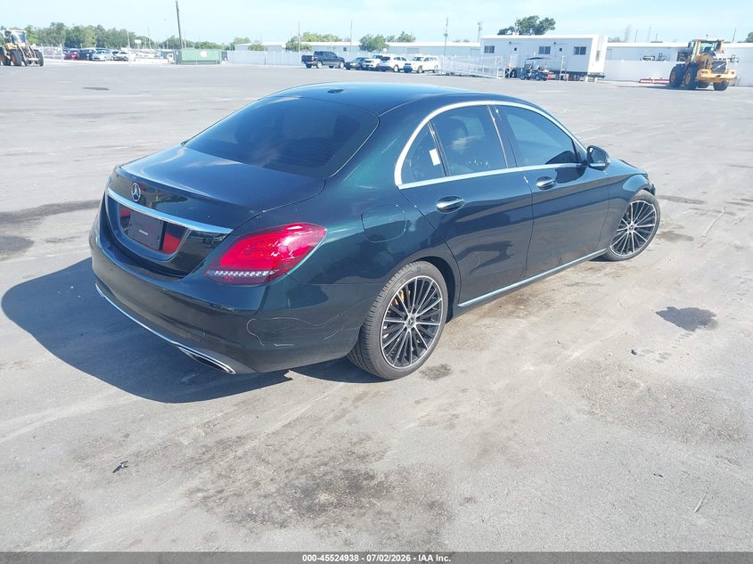 2019 Mercedes-benz C-klasse VIN 55SWF8DB2KU318322 IAAI salvage auction — FRONT END, Rebuildable (Florida), sold $8,300 on 2026-07-29 (photo 4)