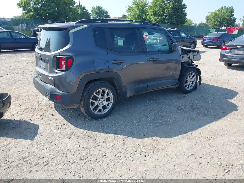 2020 Jeep Renegade VIN ZACNJABB9LPL20887 IAAI salvage auction — FRONT & REAR, Salvage (Pennsylvania), sold $975 on 2026-08-21 (photo 4)