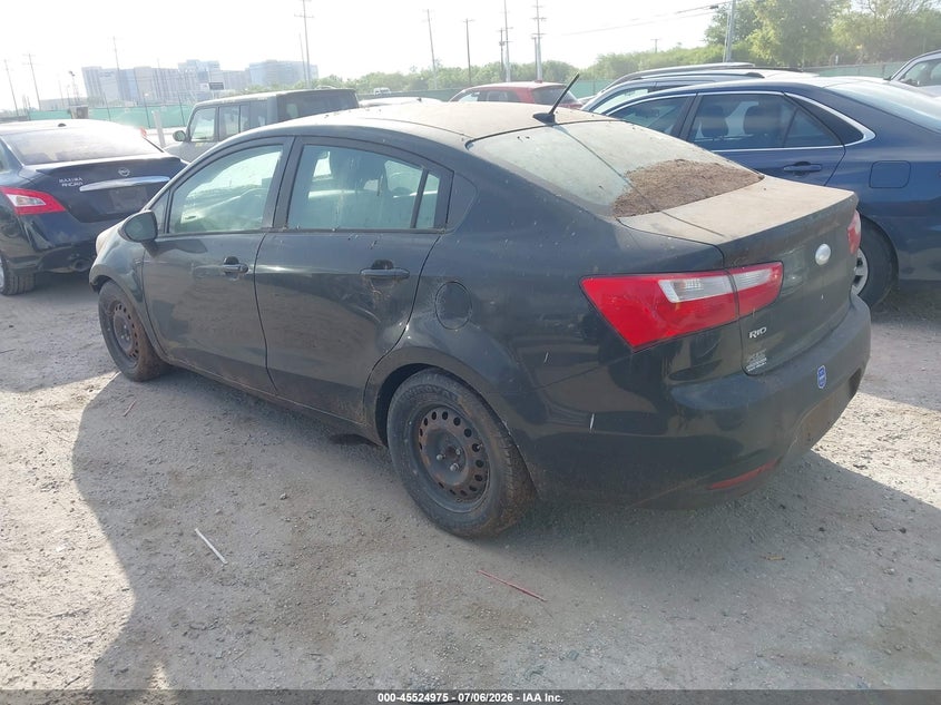 2014 Kia Rio VIN KNADM4A30E6399046 IAAI salvage auction — NORMAL WEAR, Clear (Illinois), sold $225 on 2026-07-29 (photo 3)