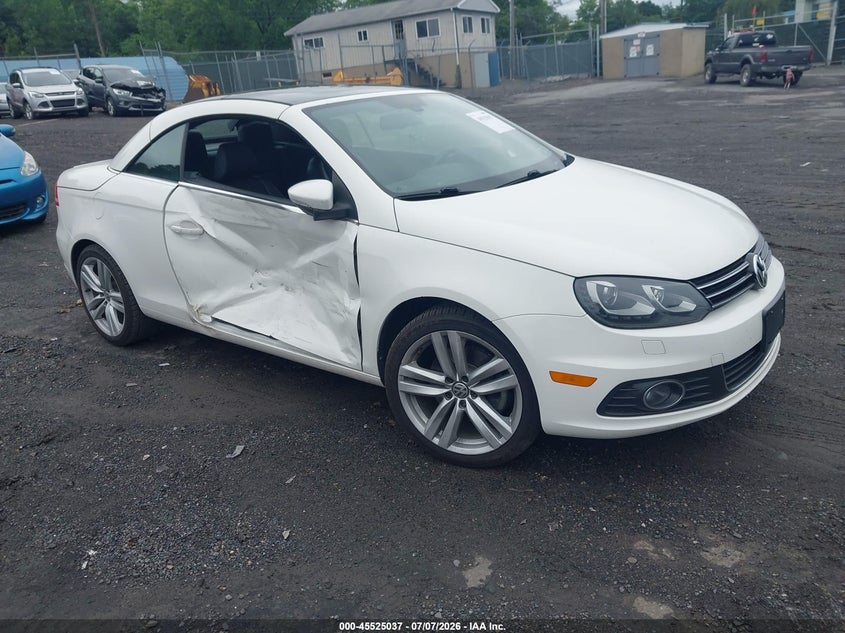 2014 Volkswagen Eos VIN WVWFW8AHXEV000674 IAAI salvage auction — SIDE, Salvage (Pennsylvania), sold $1,750 on 2026-07-21 (photo 1)