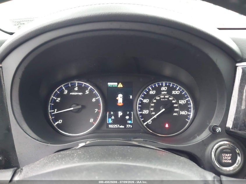 2019 Mitsubishi Outlander VIN JA4AZ3A35KZ043519 IAAI salvage auction — REAR END, Salvage Title, sold $3,550 on 2026-08-02 (photo 7)
