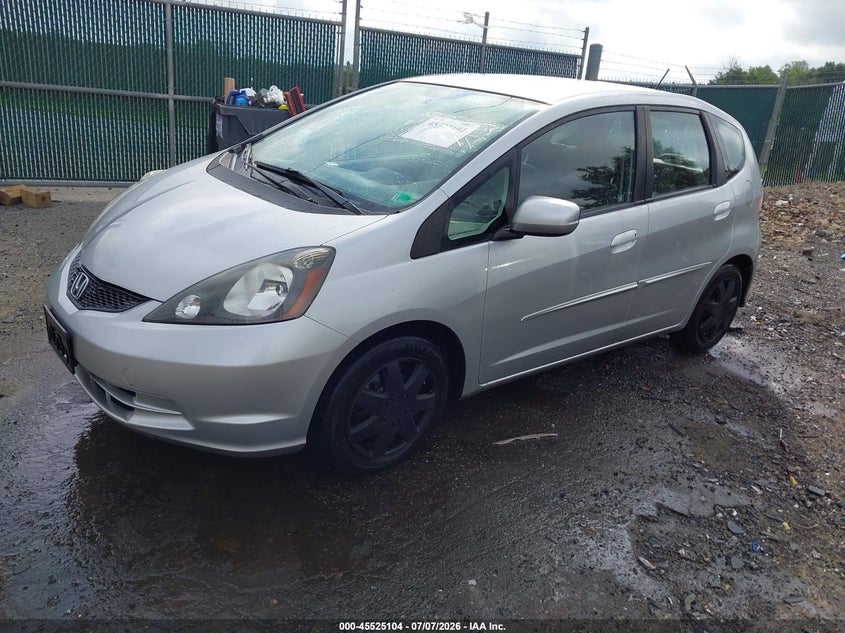 2013 Honda Fit VIN JHMGE8H39DC032509 IAAI salvage auction — REAR END, Clear (Virginia), sold $1,350 on 2026-07-27 (photo 2)