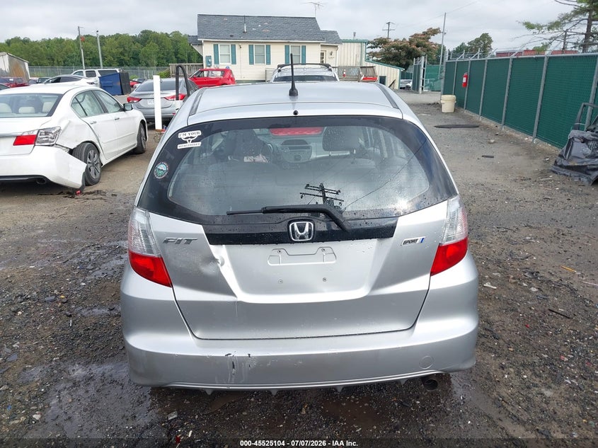 2013 Honda Fit VIN JHMGE8H39DC032509 IAAI salvage auction — REAR END, Clear (Virginia), sold $1,350 on 2026-07-27 (photo 6)