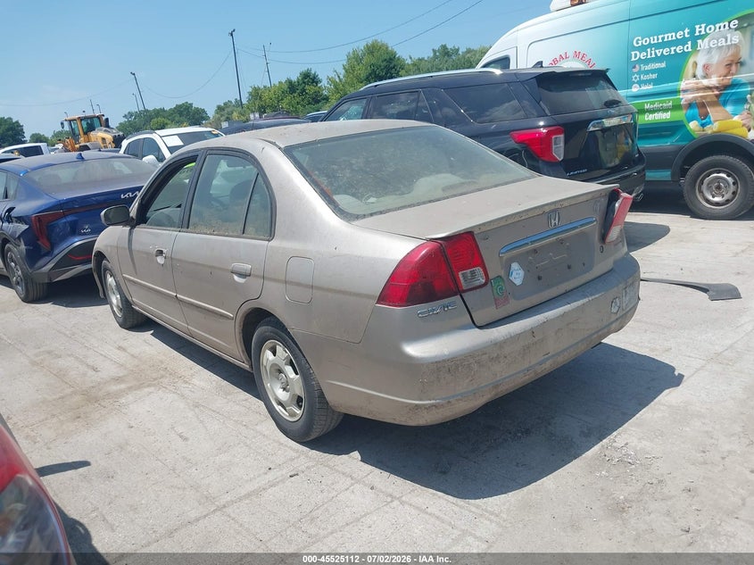 2003 Honda Civic hybrid VIN JHMES95653S007406 IAAI salvage auction — NORMAL WEAR, Original (Ohio), sold $275 on 2026-07-14 (photo 3)