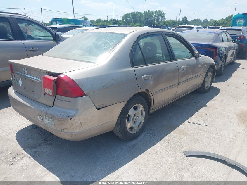 2003 Honda Civic hybrid VIN JHMES95653S007406 IAAI salvage auction — NORMAL WEAR, Original (Ohio), sold $275 on 2026-07-14 (photo 4)