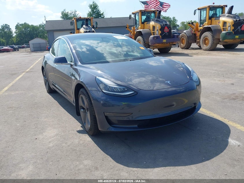 2019 Tesla Model 3 VIN 5YJ3E1EB5KF432747 IAAI salvage auction — HAIL, Salvage Title, sold $6,700 on 2026-07-28 (photo 1)