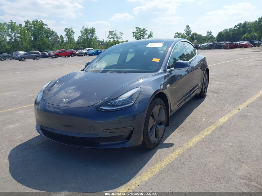 2019 Tesla Model 3 VIN 5YJ3E1EB5KF432747 IAAI salvage auction — HAIL, Salvage Title, sold $6,700 on 2026-07-28 (photo 2)