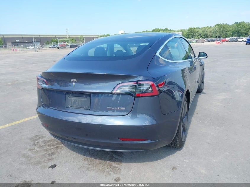 2019 Tesla Model 3 VIN 5YJ3E1EB5KF432747 IAAI salvage auction — HAIL, Salvage Title, sold $6,700 on 2026-07-28 (photo 4)