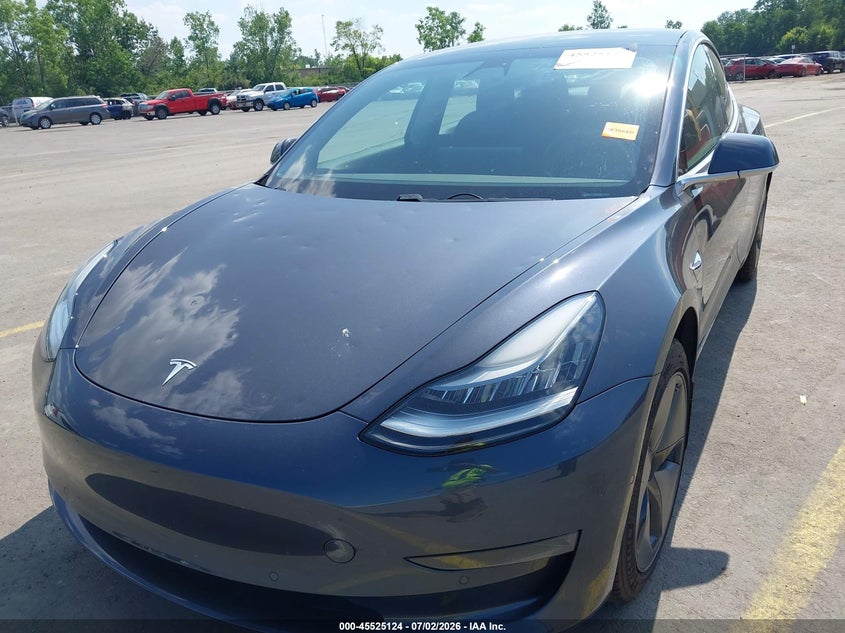 2019 Tesla Model 3 VIN 5YJ3E1EB5KF432747 IAAI salvage auction — HAIL, Salvage Title, sold $6,700 on 2026-07-28 (photo 6)