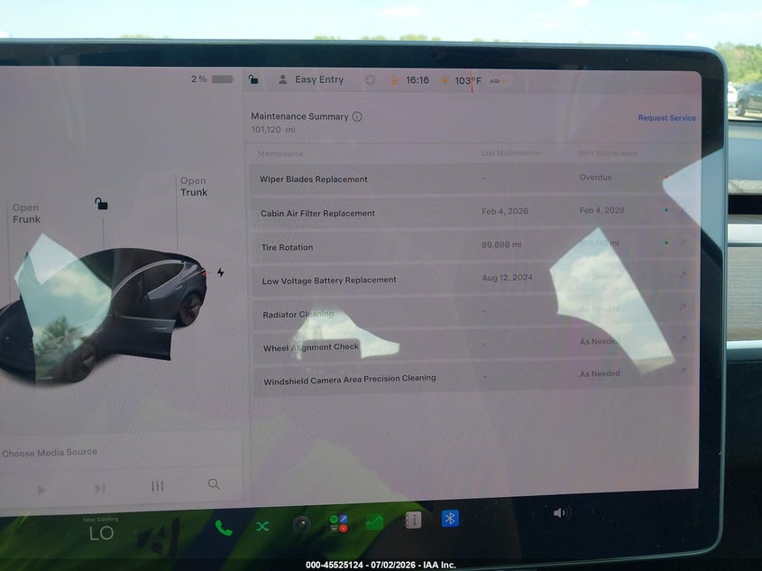 2019 Tesla Model 3 VIN 5YJ3E1EB5KF432747 IAAI salvage auction — HAIL, Salvage Title, sold $6,700 on 2026-07-28 (photo 7)