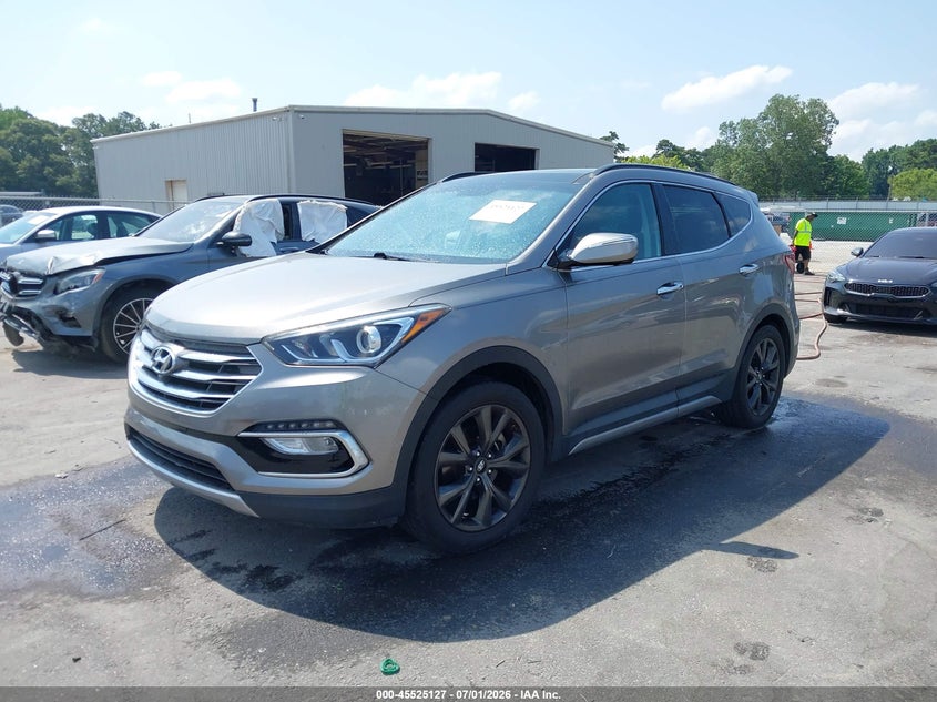 2017 Hyundai Santa fe VIN 5XYZW4LA0HG406626 IAAI salvage auction — NORMAL WEAR, Repossession Paperwork (Georgia), sold $25 on 2026-07-29 (photo 2)